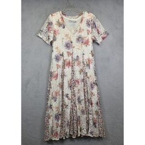 Vintage Nostalgia Maxi Dress Womens S Floral Lace Boho Cottagecore Romantic